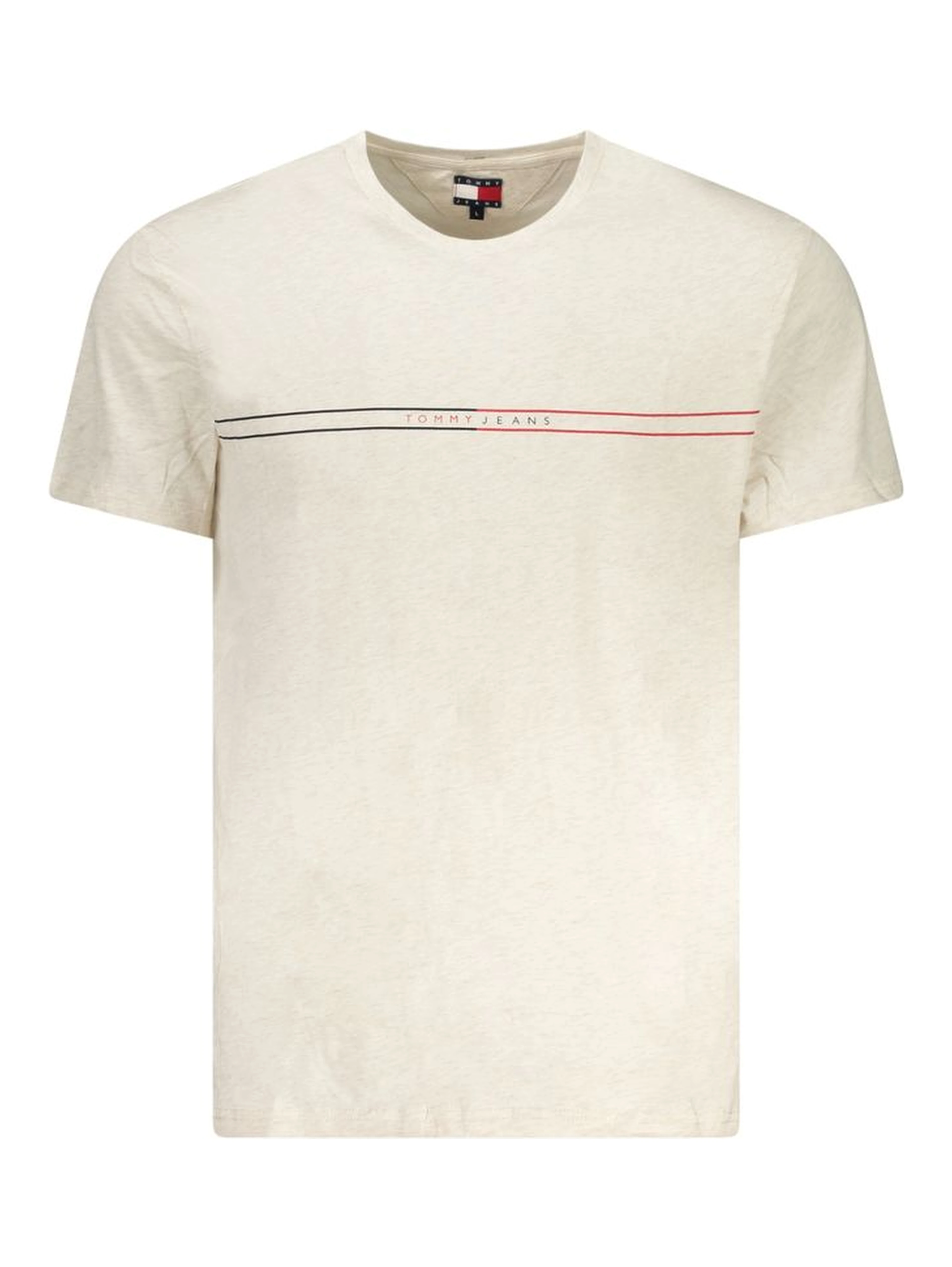 Beige Cotton Men T-Shirt