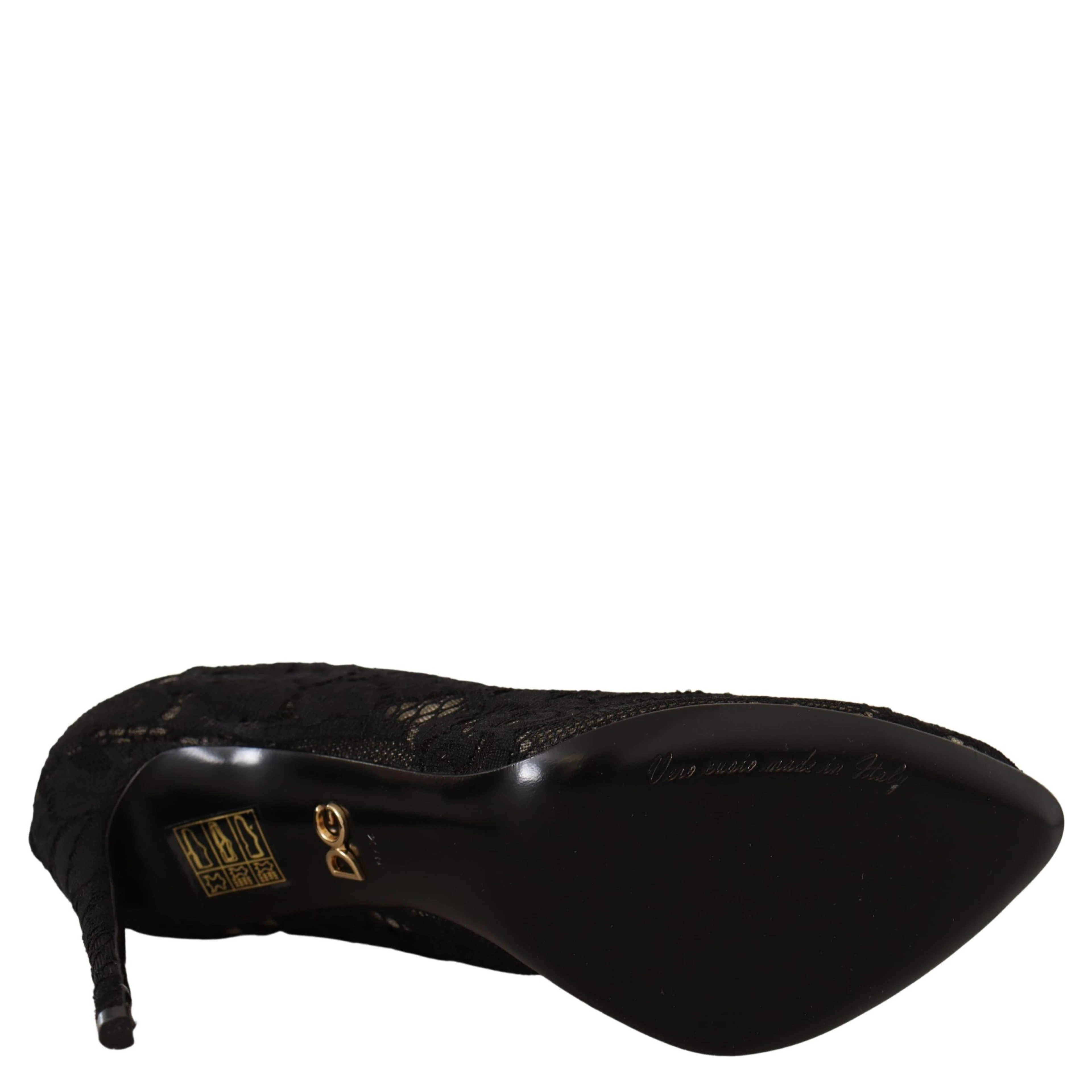 Black Stretch Socks Taormina Lace Boots Shoes