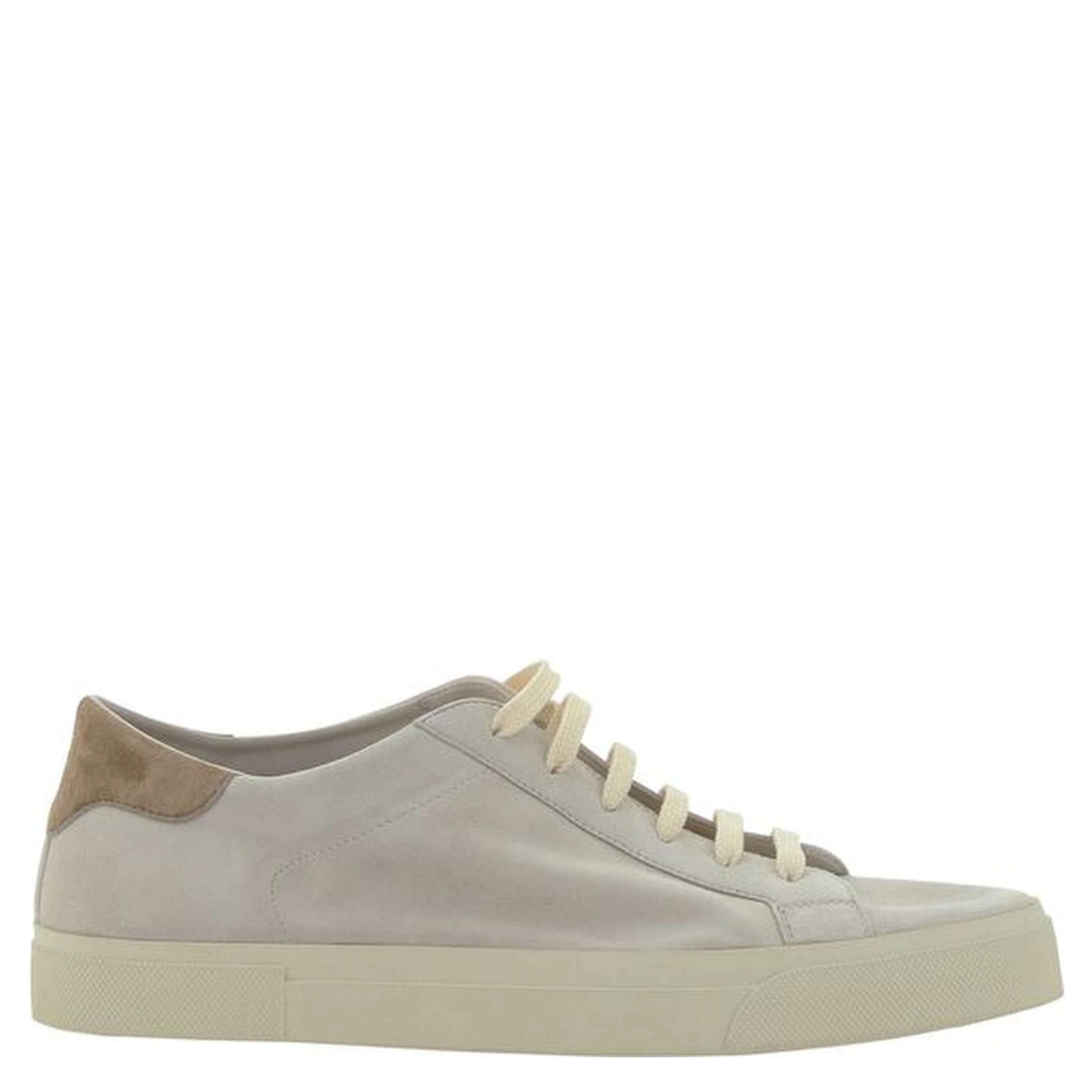 Cream White Leather Sneakers