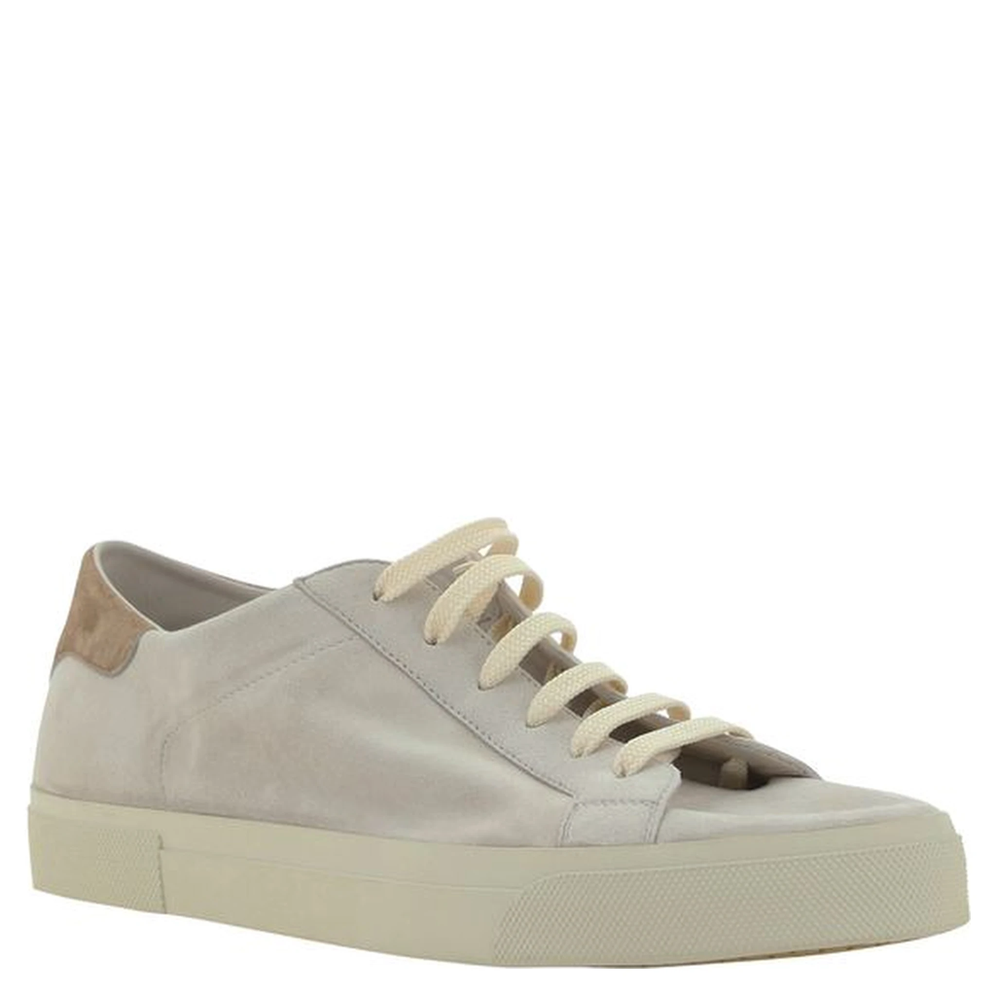 Cream White Leather Sneakers