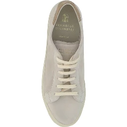 Cream White Leather Sneakers