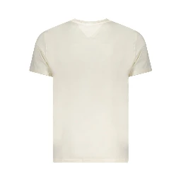Beige Cotton Men T-Shirt