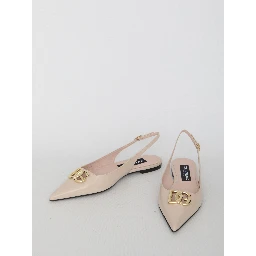 Shiny leather ballerinas