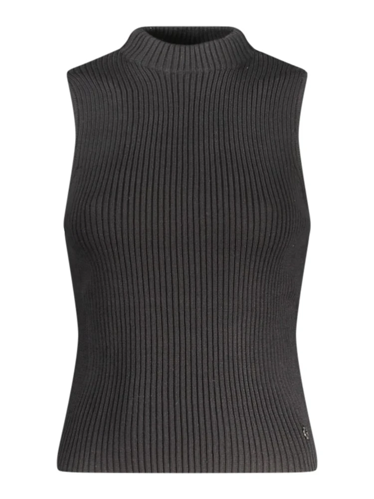 Black Cotton Tank Top