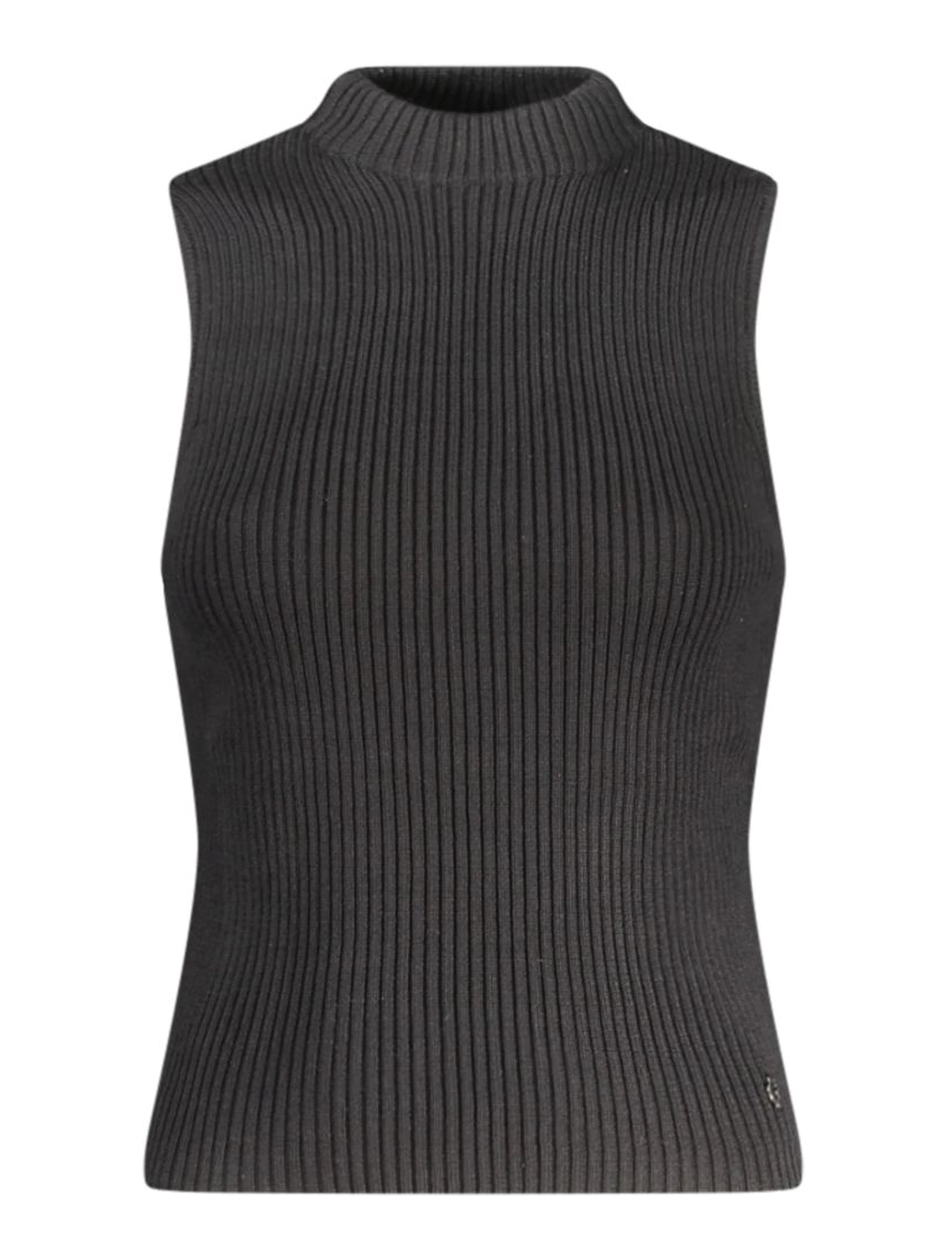 Black Cotton Tank Top