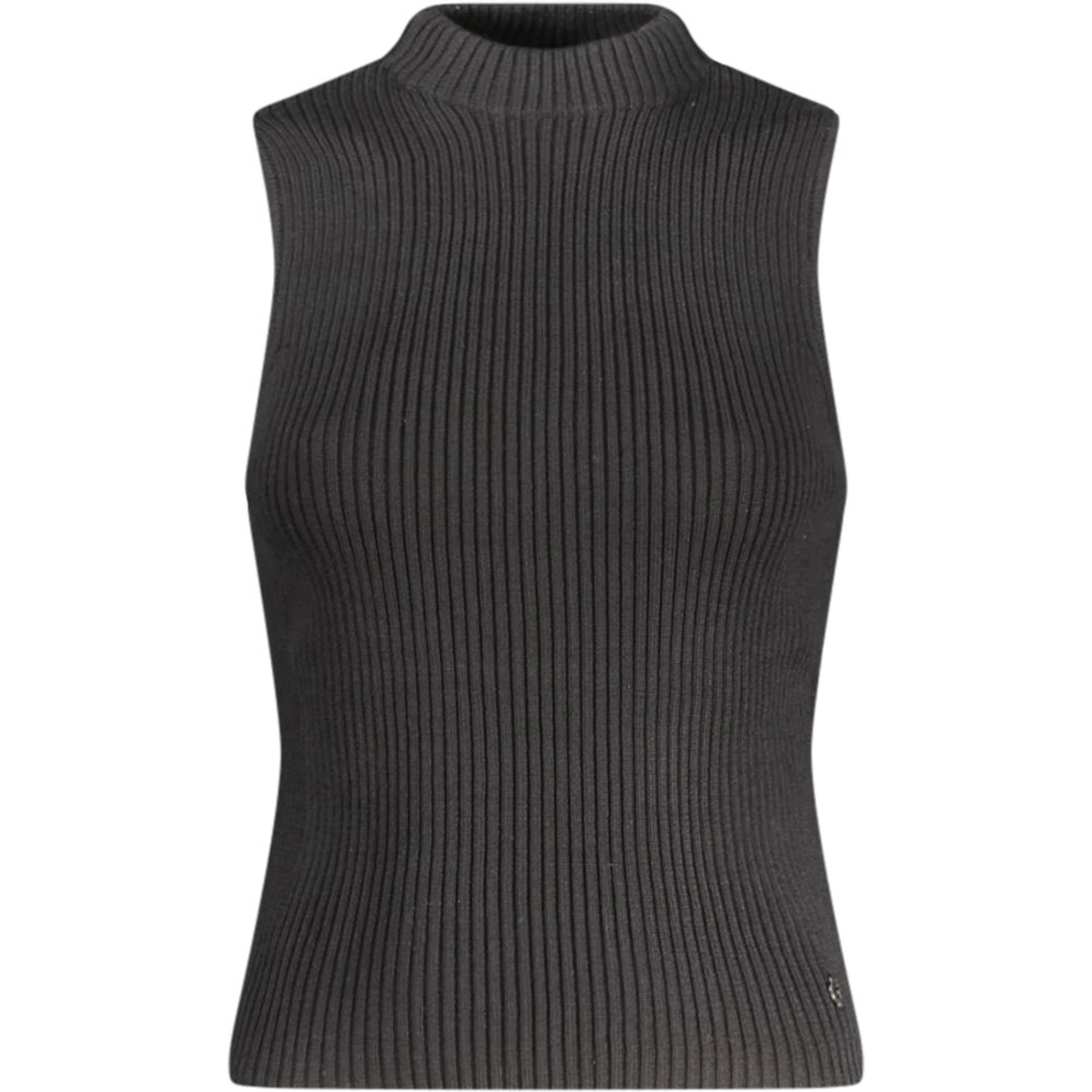 Black Cotton Tank Top