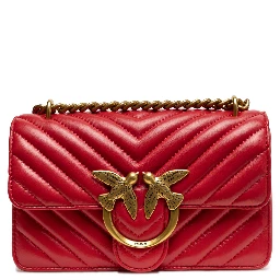 Red Leather Love One Mini Shoulder Bag