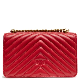 Red Leather Love One Mini Shoulder Bag