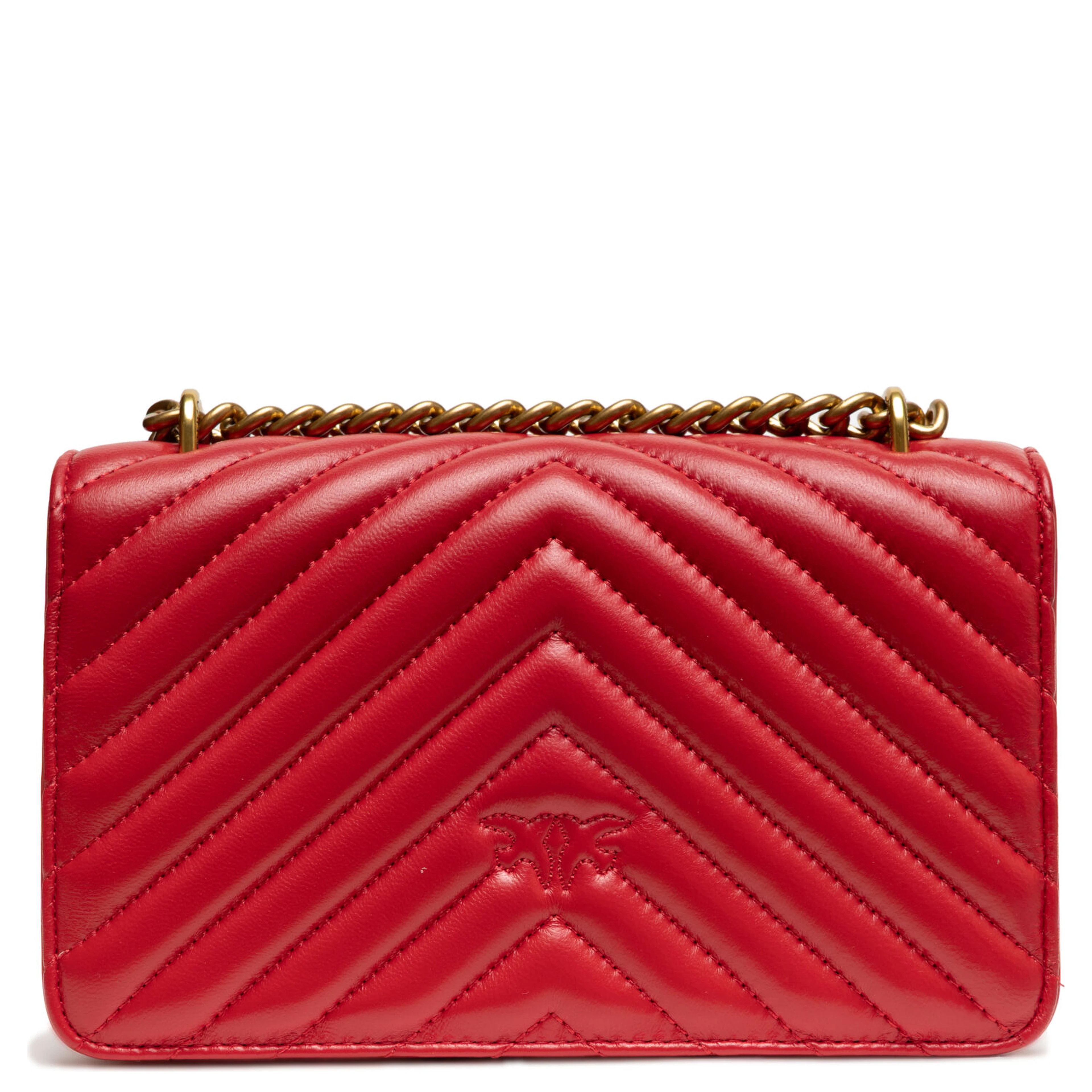 Red Leather Love One Mini Shoulder Bag