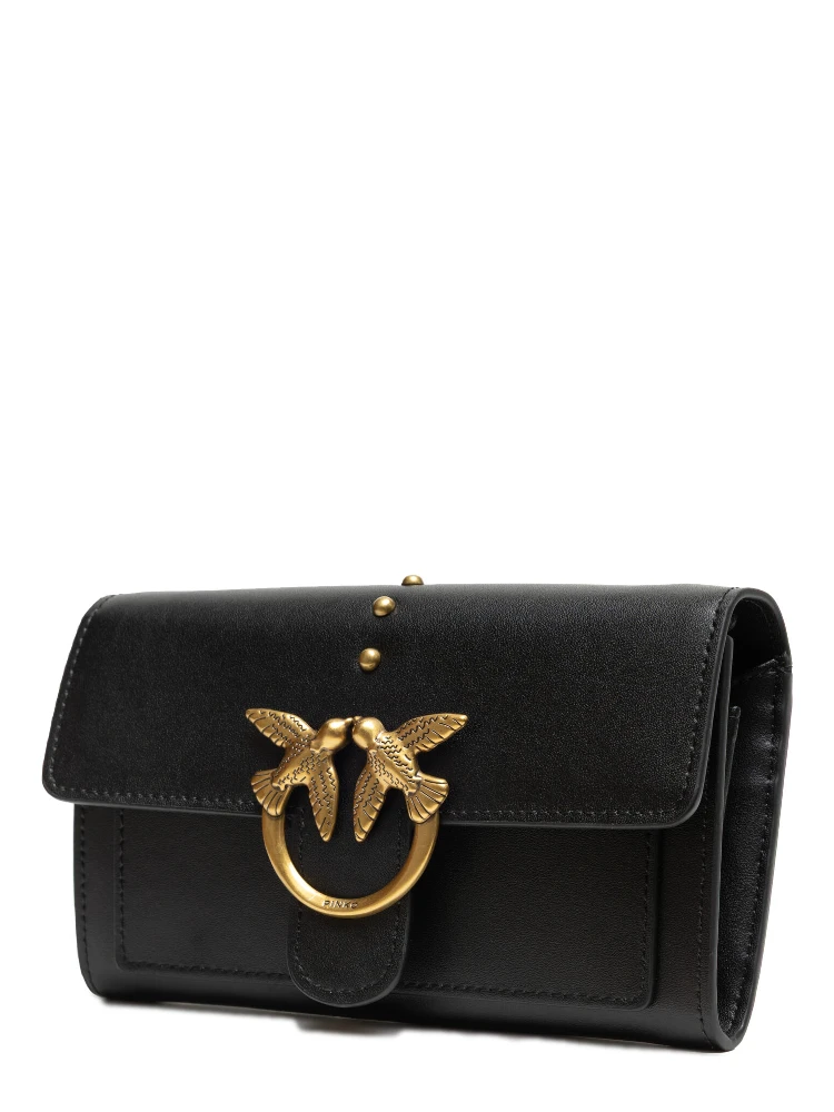 Black Leather Love Bell Classic Shoulder Bag alternative