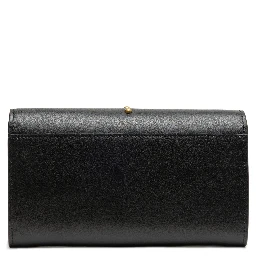 Black Leather Love Bell Classic Shoulder Bag