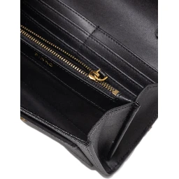 Black Leather Love Bell Classic Shoulder Bag