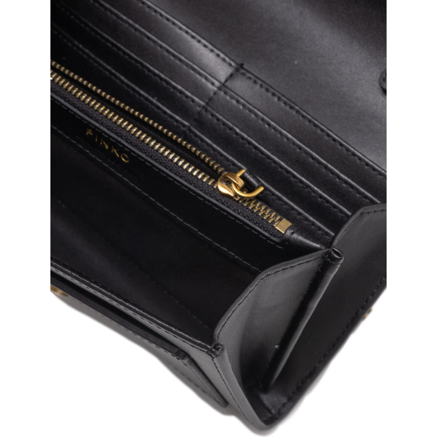 Black Leather Love Bell Classic Shoulder Bag