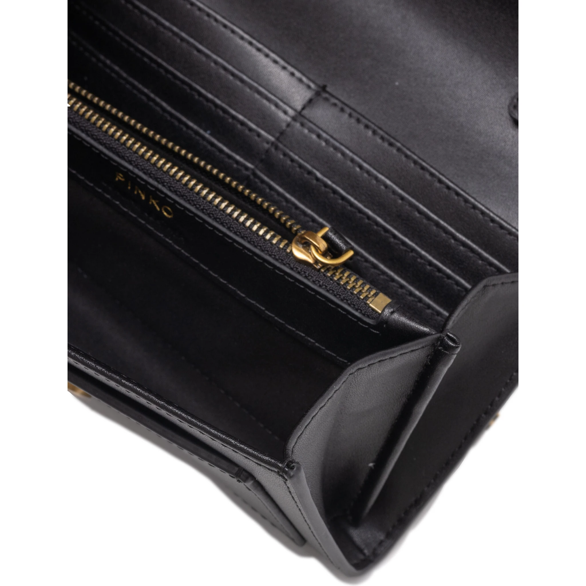 Black Leather Love Bell Classic Shoulder Bag