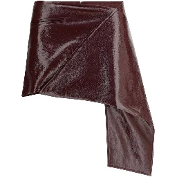 Bordeaux Cotton Mini Skirt