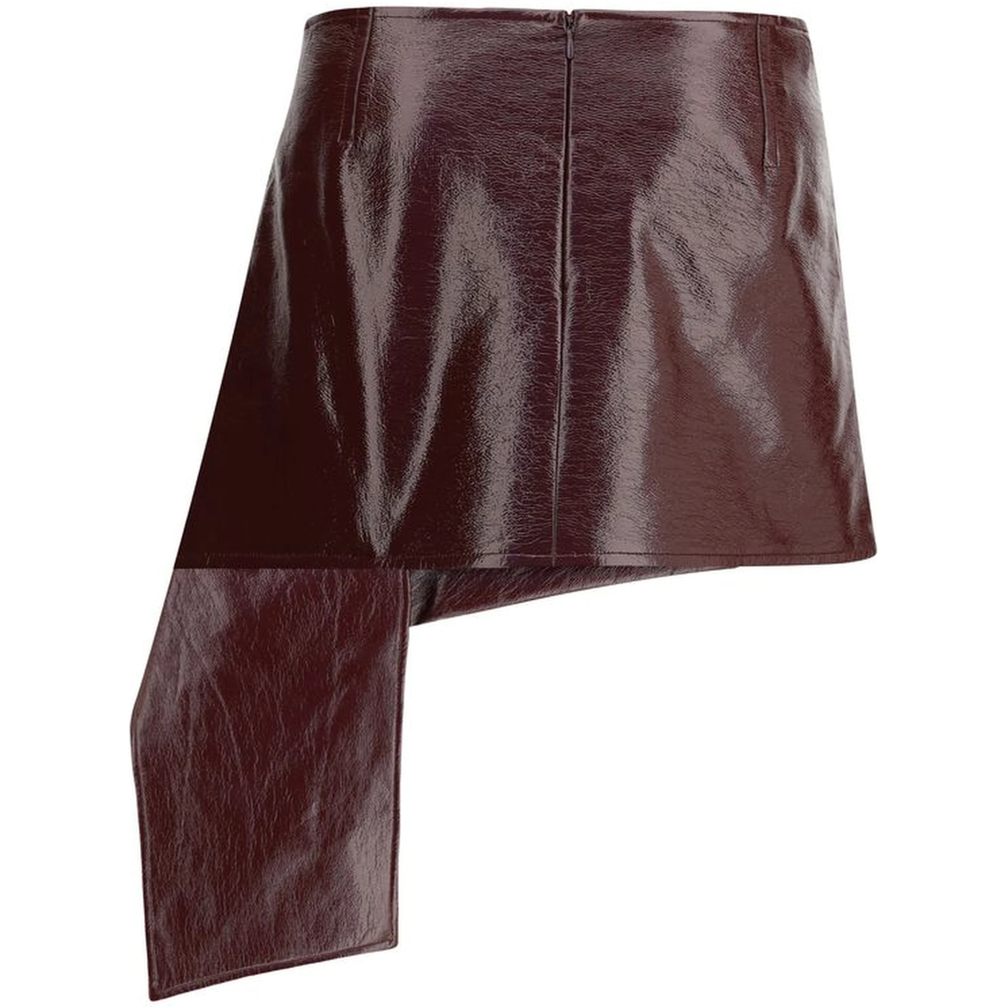 Bordeaux Cotton Mini Skirt