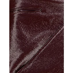 Bordeaux Cotton Mini Skirt