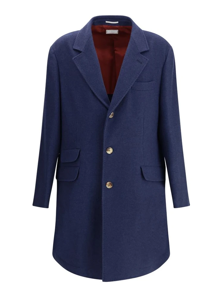 Blue Cashmere Coat