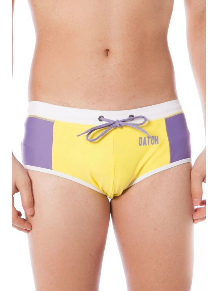 Giallo Poliammide Men Swim Brief