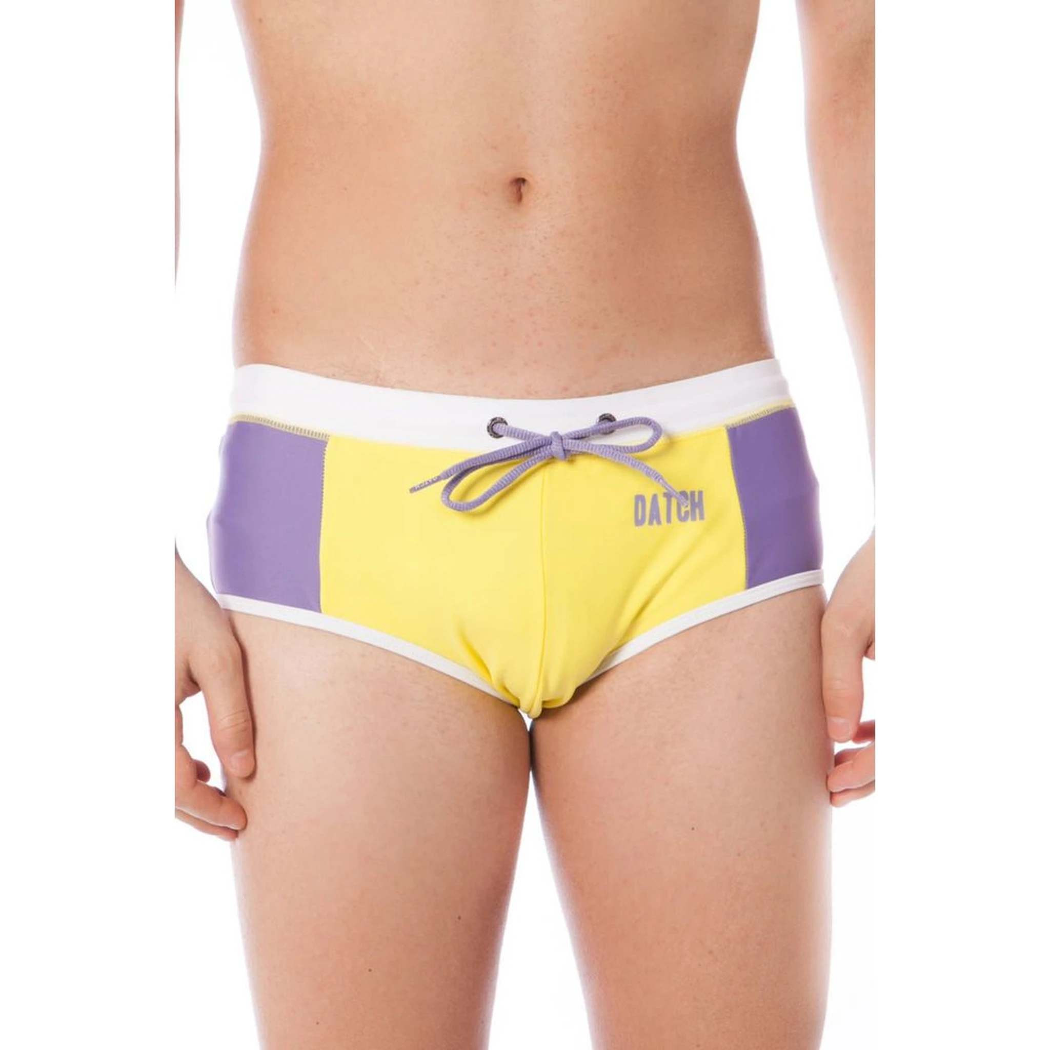 Giallo Poliammide Men Swim Brief