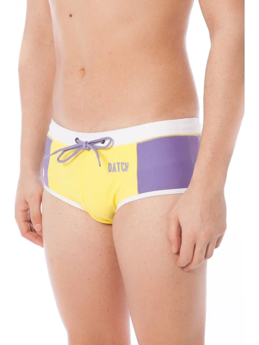 Giallo Poliammide Men Swim Brief