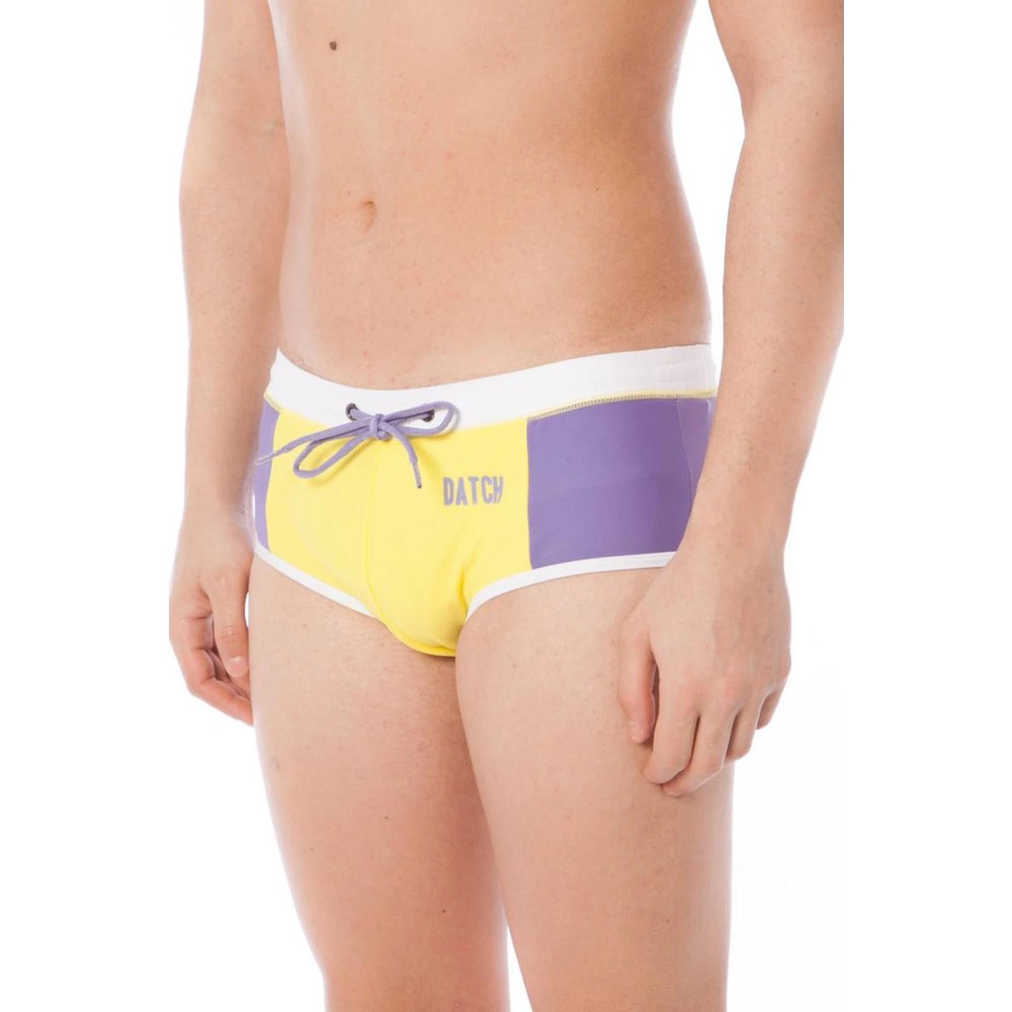 Giallo Poliammide Men Swim Brief