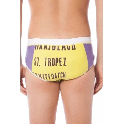 Giallo Poliammide Men Swim Brief