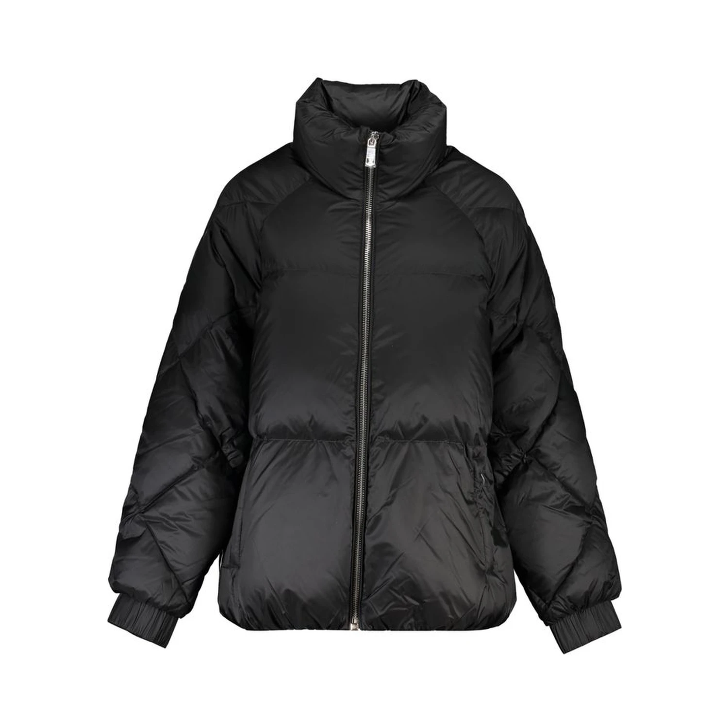 Black Polyester Jackets & Coat