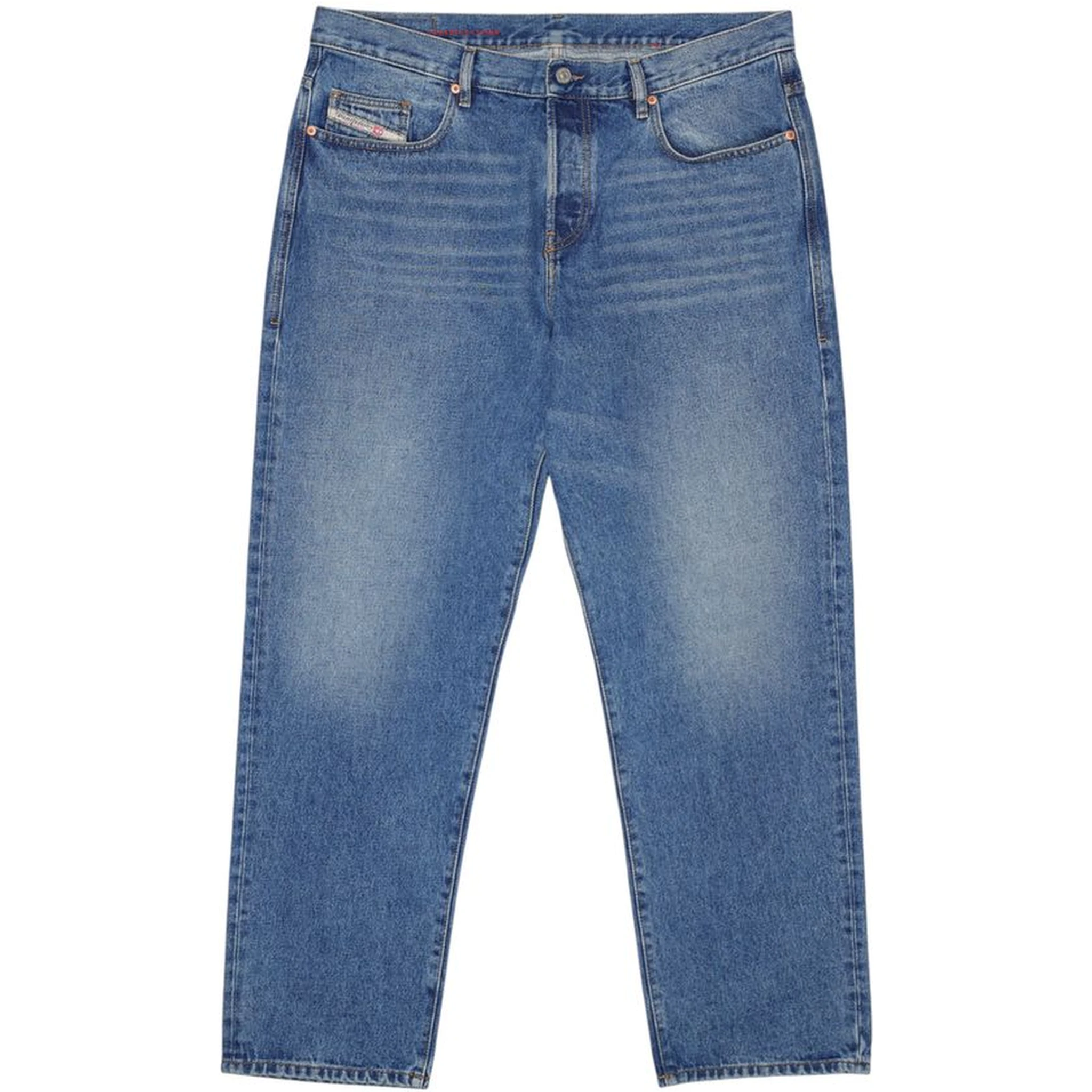 Blue Cotton Relaxed Fit Jeans