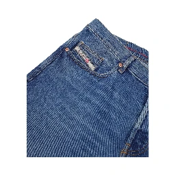 Blue Cotton Relaxed Fit Jeans