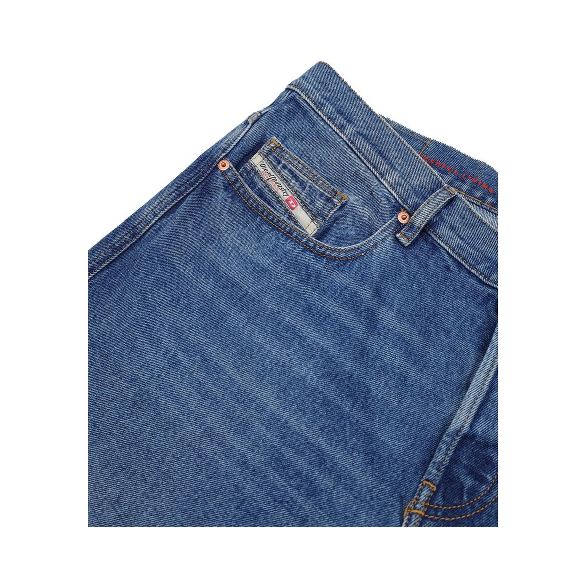 Blue Cotton Relaxed Fit Jeans