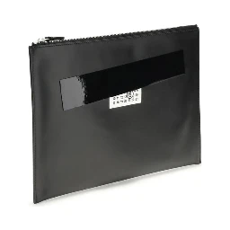 Black Calf Leather Bos Taurus Clutch Bag
