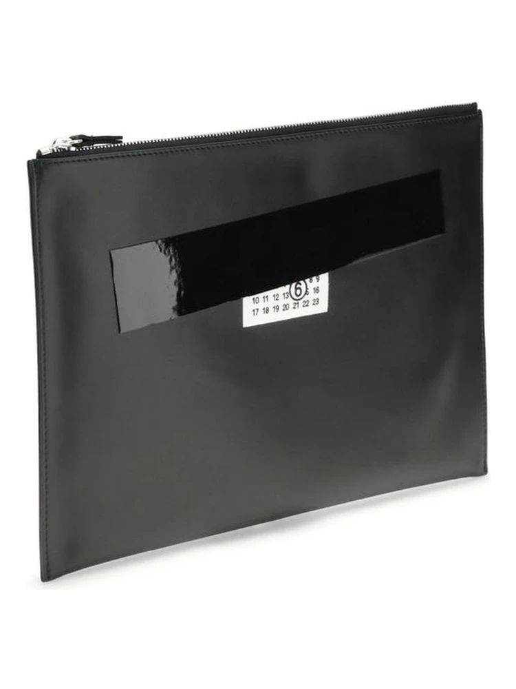 Black Calf Leather Bos Taurus Clutch Bag alternative