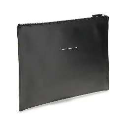 Black Calf Leather Bos Taurus Clutch Bag