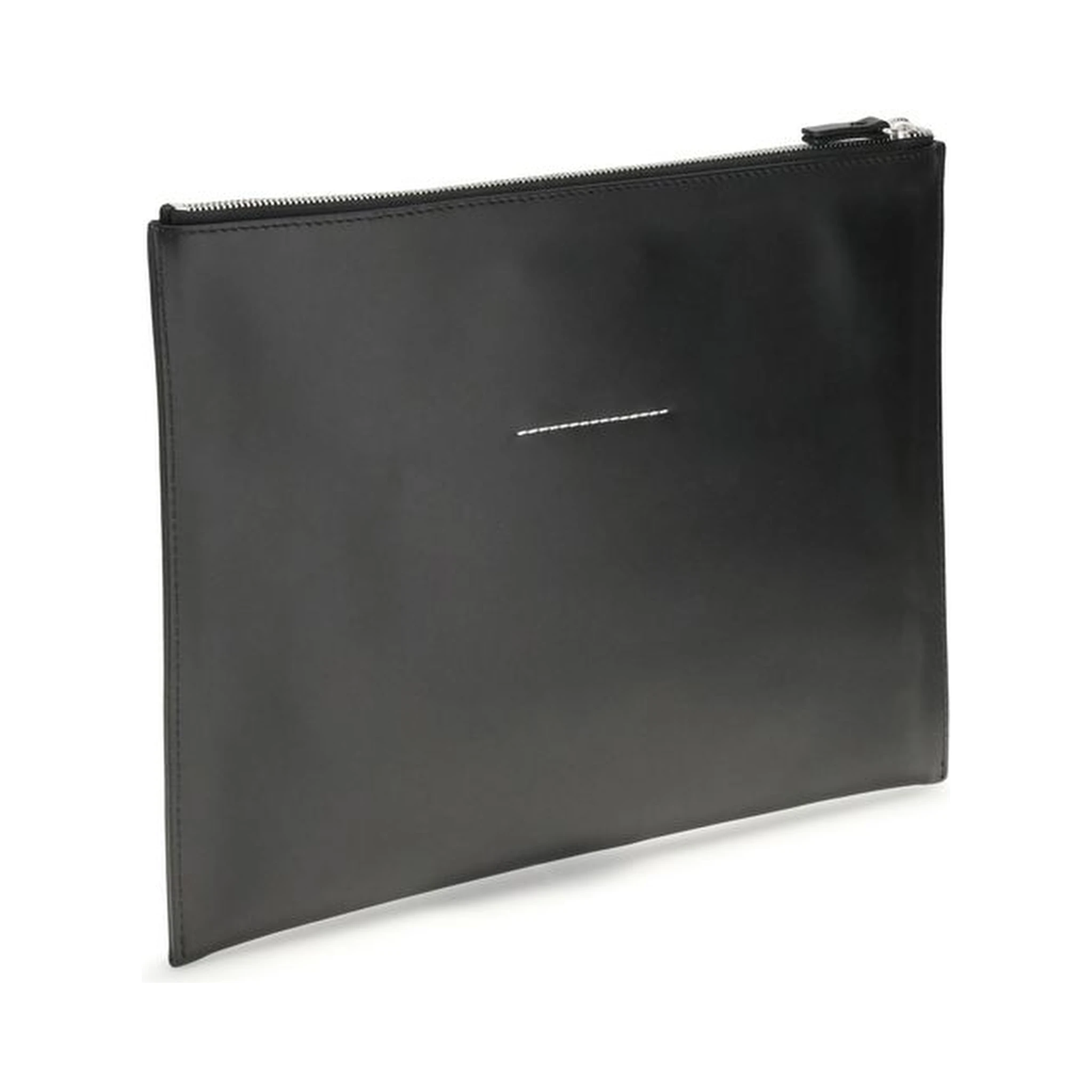 Black Calf Leather Bos Taurus Clutch Bag