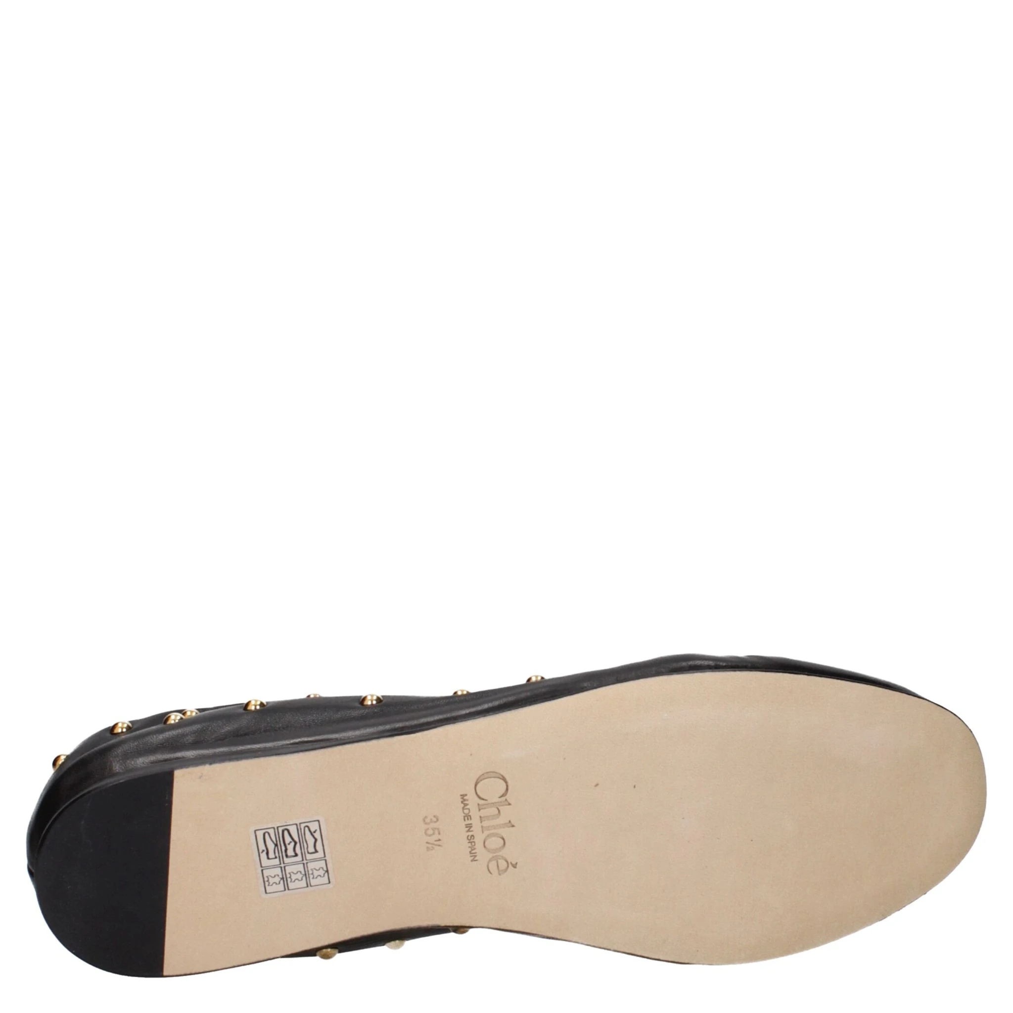 Black Leather Ballet Flats