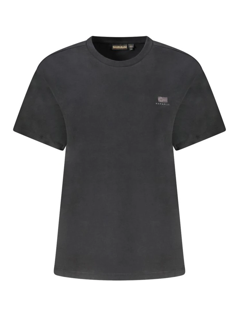 Black Cotton T-Shirt