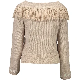 Beige Poliammide Women Sweater