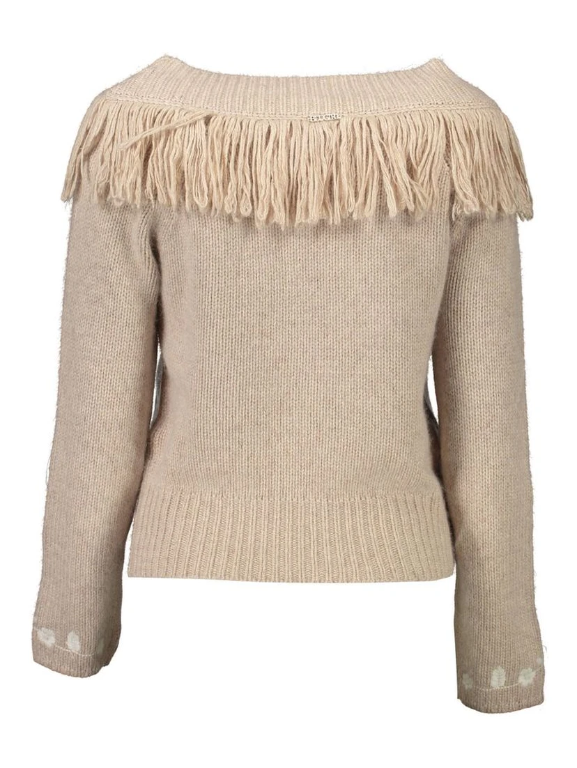 Beige Poliammide Women Sweater