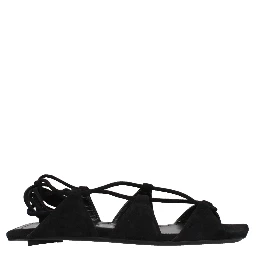Black Leather Sandals