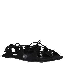 Black Leather Sandals