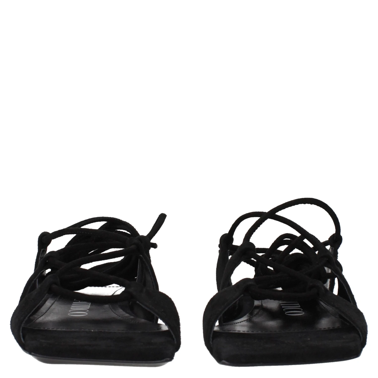 Black Leather Sandals