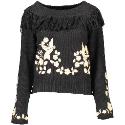 Black Polyamide Women's Sweater