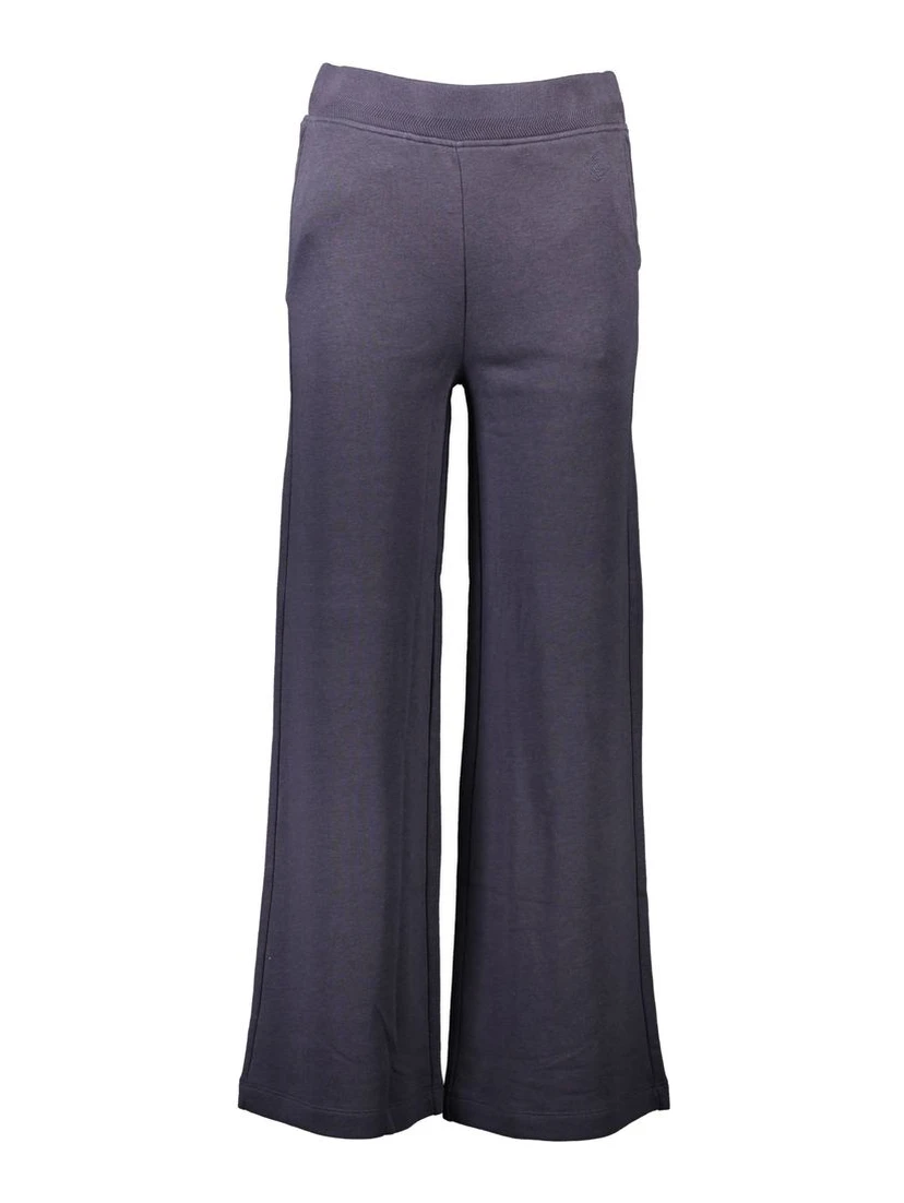 Blue Cotton Women Trackpant