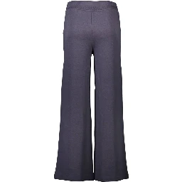 Blue Cotton Women Trackpant