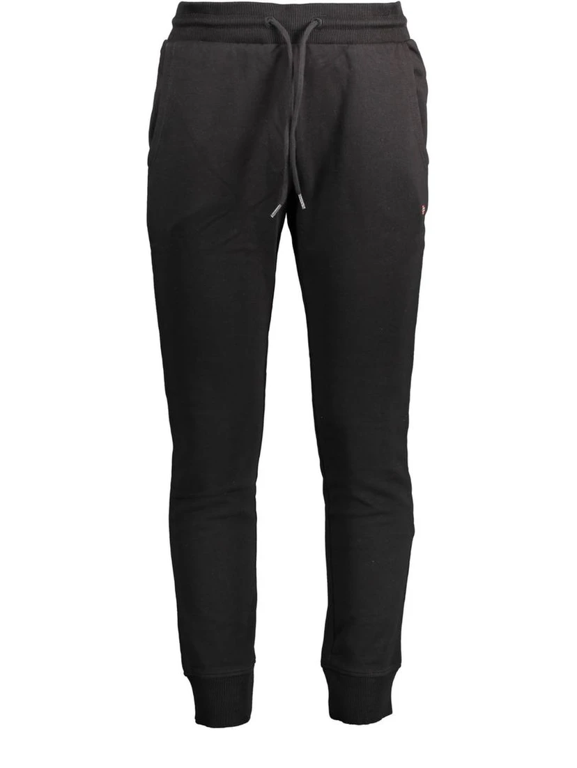 Black Cotton Men's Track Pant