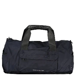 Blue Polyester Handbag