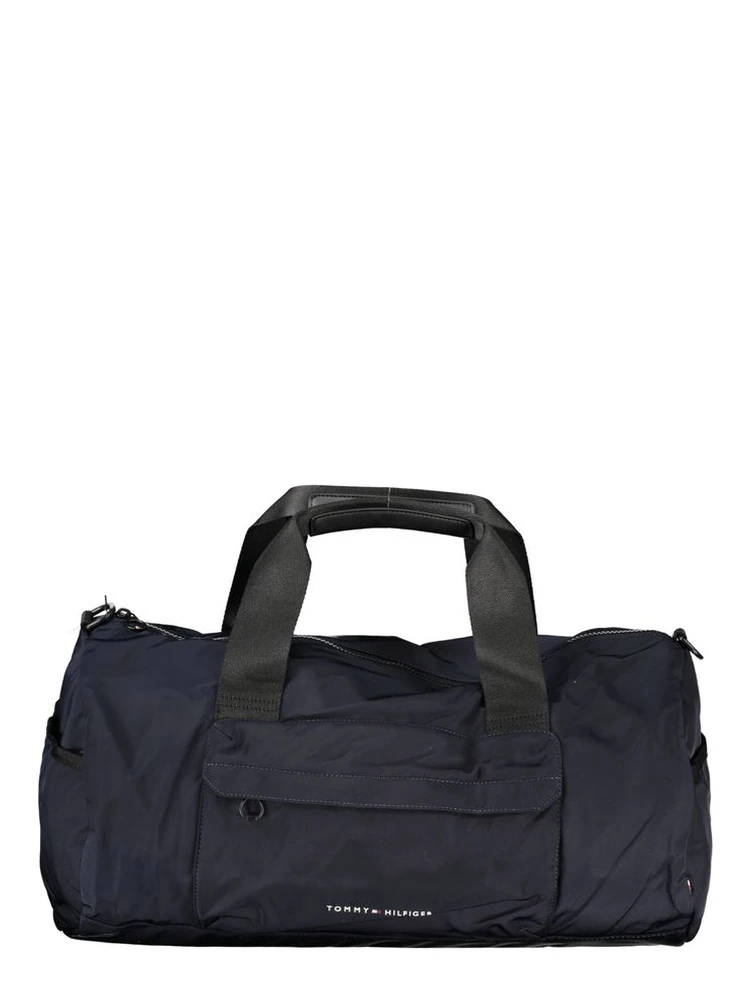 Blue Polyester Handbag