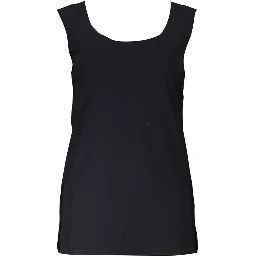 Black Elastane Tank Top