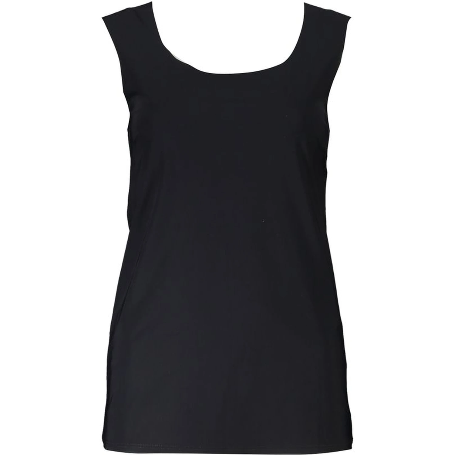 Black Elastane Tank Top